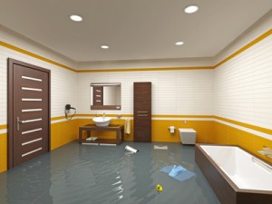 flooding bathroom